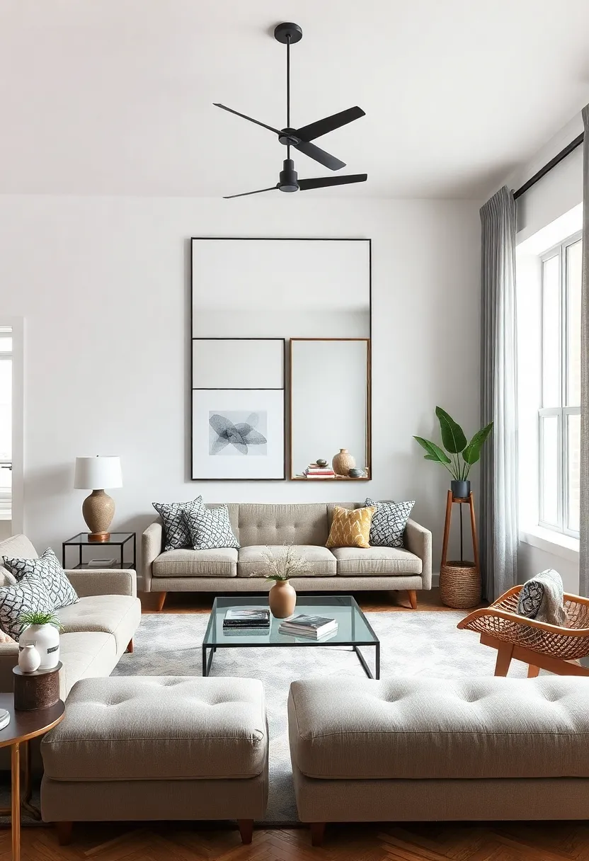 Creating Depth with Mirrors to Enhance Light and Space in Eclectic Design