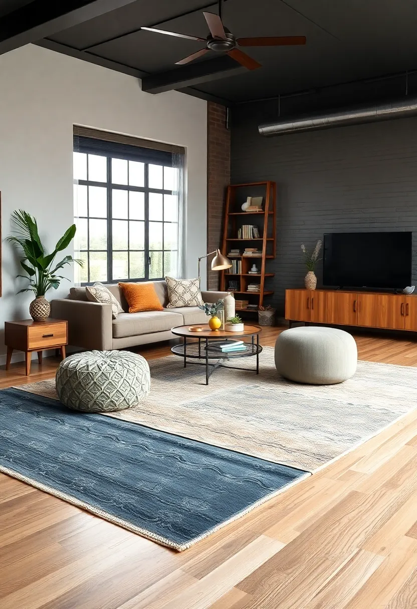 Layering Rugs: Combining Patterns and Materials for added Depth