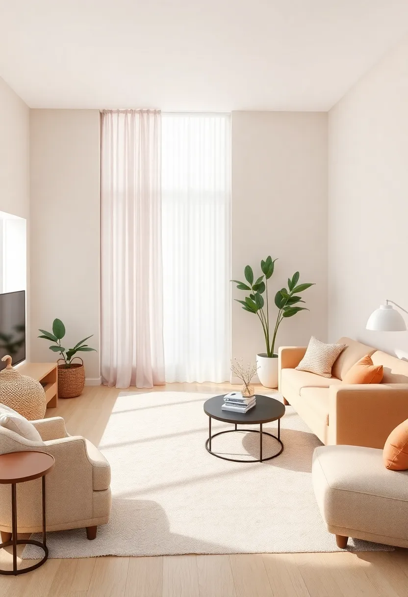 Inviting Serenity With Soft ‌Neutrals and Accent Pops