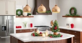 Transform Your Kitchen Island: Festive Christmas Decor Ideas to Brighten the Season