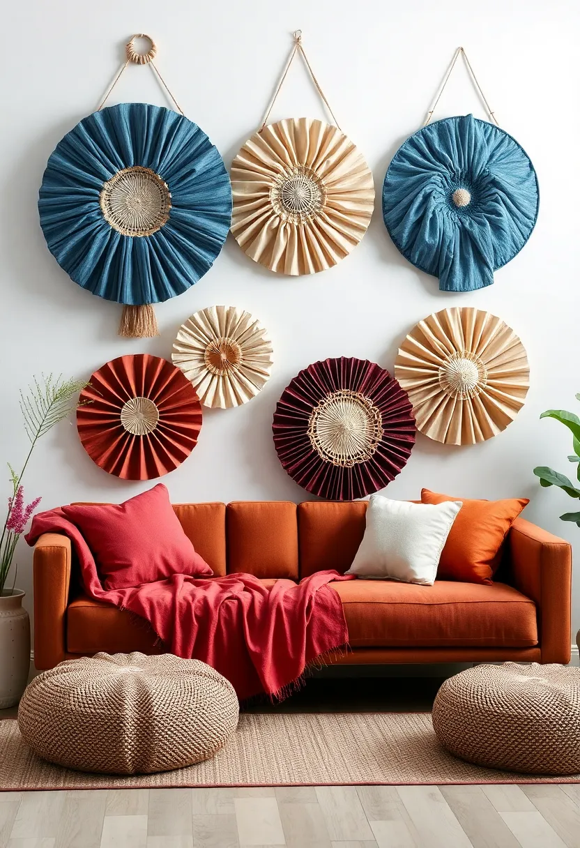 Woven Tapestry: Choose a colorful woven tapestry that reflects your personality, transforming a bland wall into a vibrant focal point