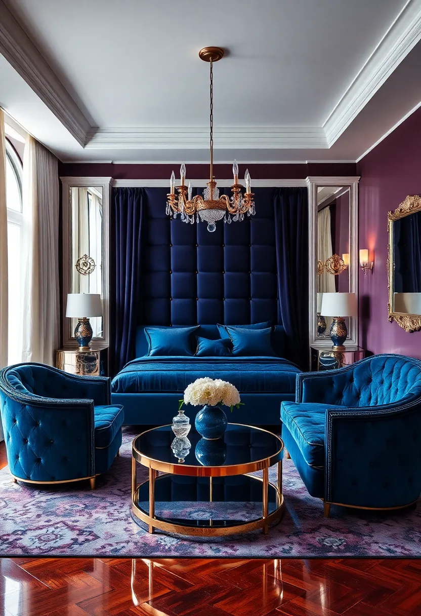 Explore a theme that marries deep ⁤jewel tones with mirrored furnishings,​ creating a rich⁤ and opulent feel reminiscent of ​classic Hollywood