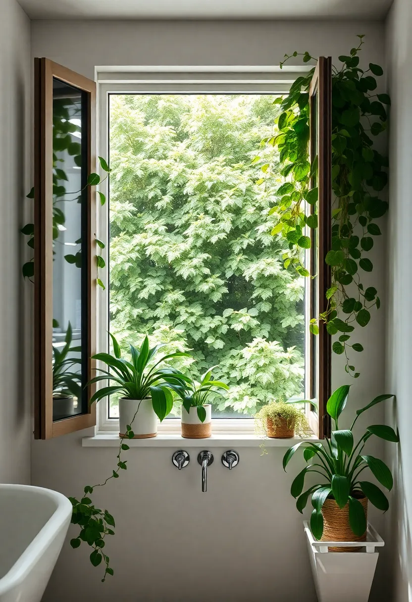 Framing Your Window with Lush Greenery for a Fresh View