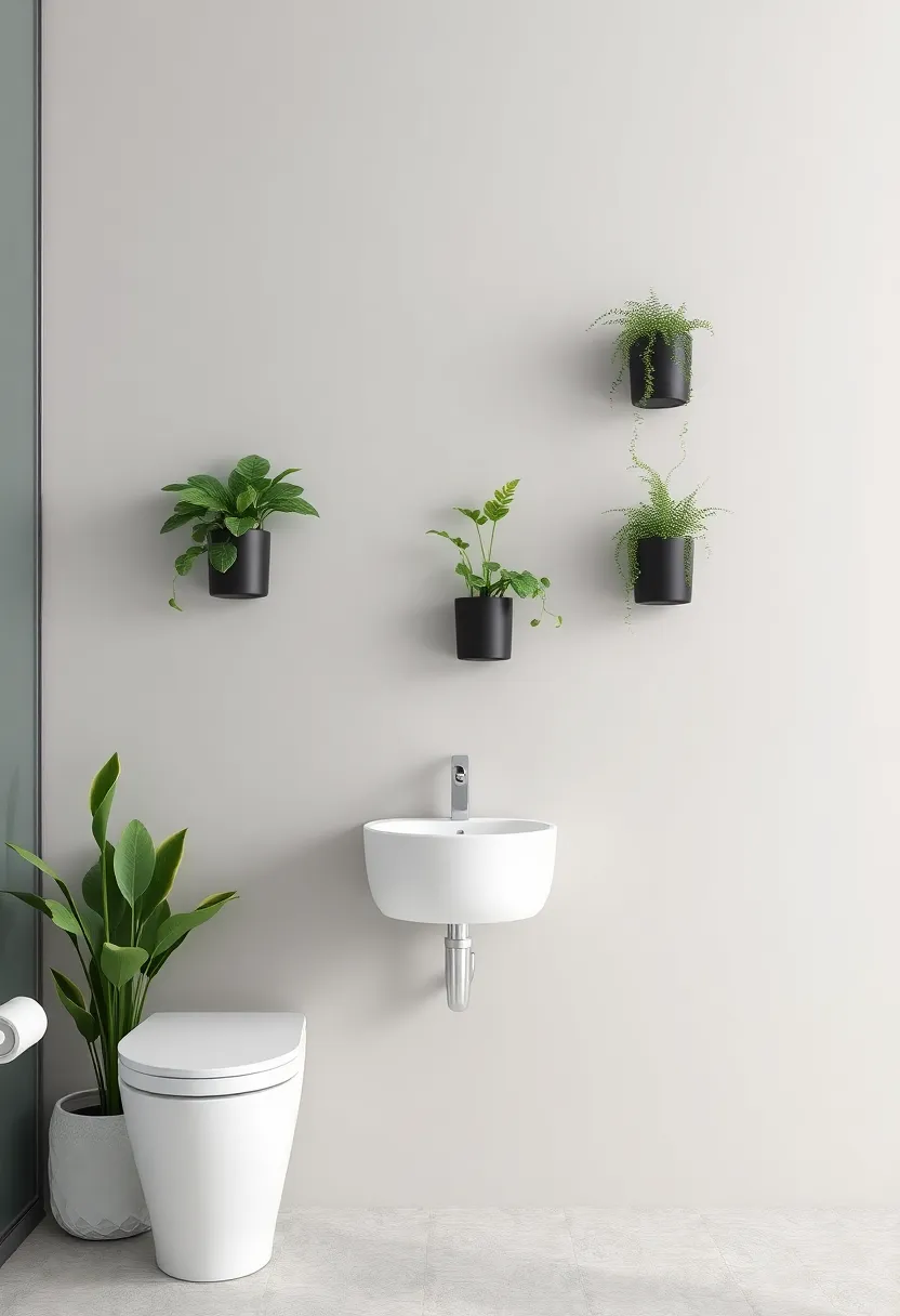 Wall-Mounted Planters: Bringing Nature to Your Bathroom Walls