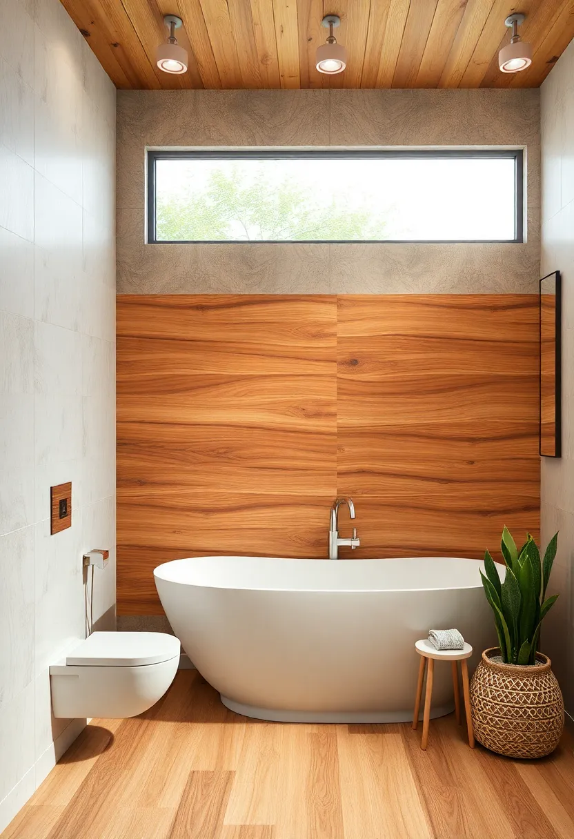 Artisanal Wooden Wall Art for a Unique Bathroom Experience