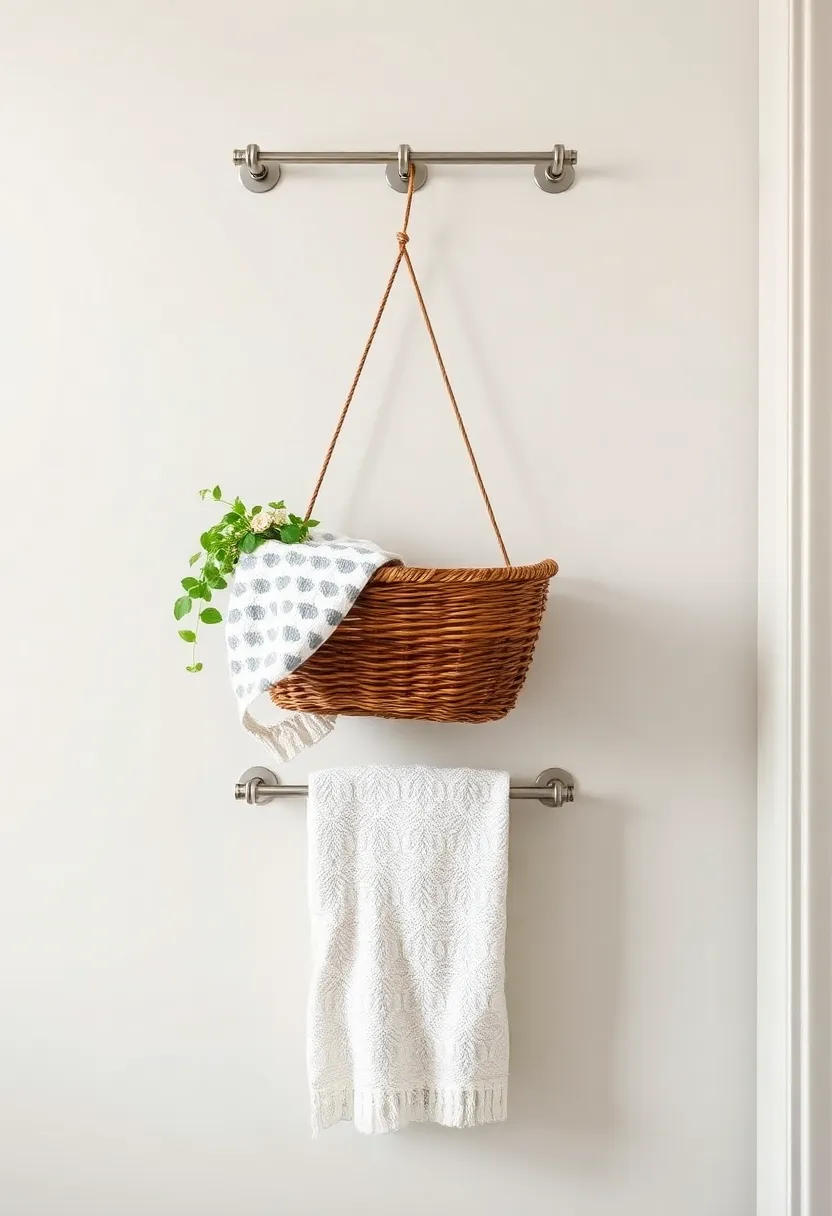 Hanging Baskets: Suspend decorative hanging baskets from the ceiling or wall to give your towels ‍a unique, eye-catching display