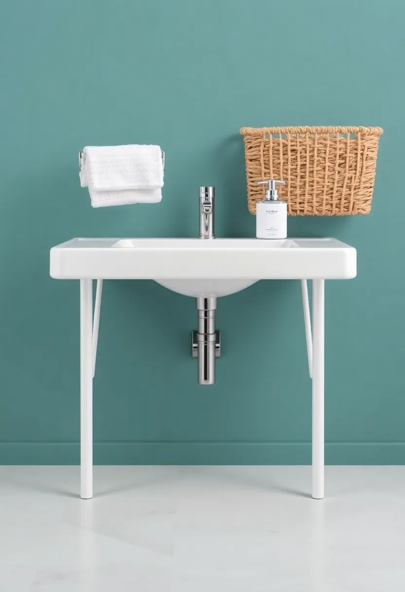 Under-Sink Baskets: Maximize under-sink space with stylish baskets that keep towels organized and out of sight yet easily accessible