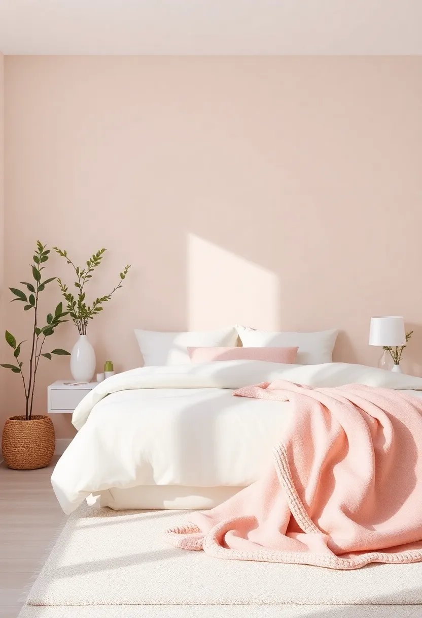 Timeless Tranquility: Blush Pink Paired with Rich Creamy Whites