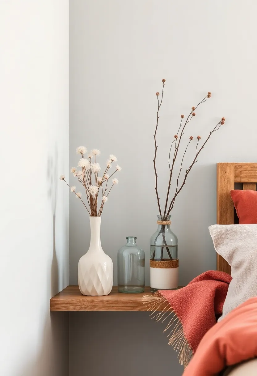 Introduce‌ Natural elements: Fill a rustic vase with dried flowers or branches to ​bring a touch of nature indoors and evoke a calming atmosphere