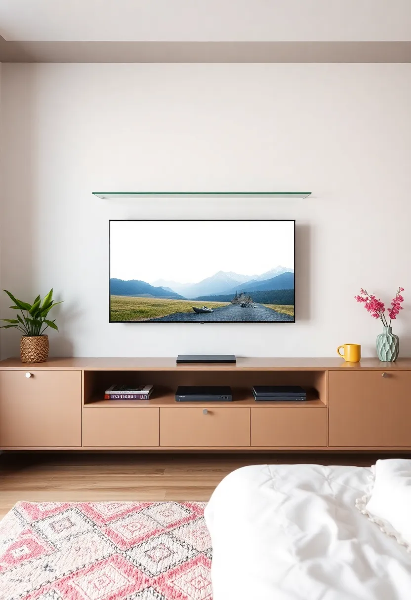 Incorporating Colorful‍ Accents for a Vibrant Bedroom TV Setup