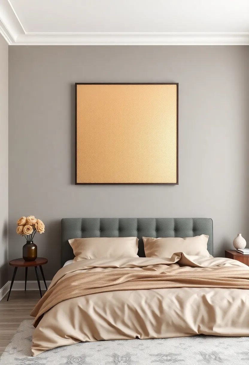 Incorporating‌ Metallics:‍ Subtle Shine and Glamour in Bedroom ⁤Color Schemes