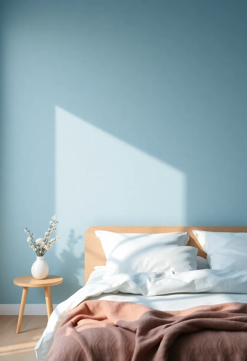 Calming Blues: Light cerulean or soft aqua can evoke the tranquility of the ocean, perfect for creating a refreshing atmosphere