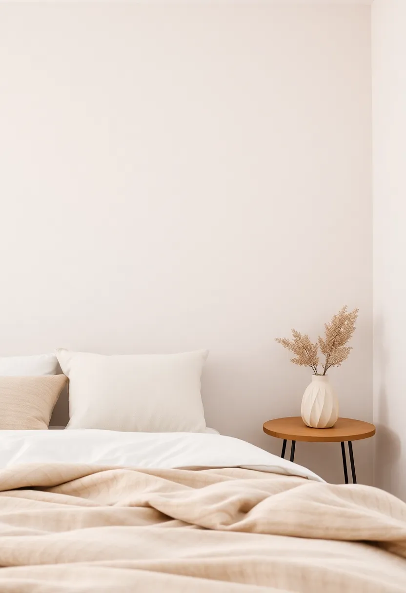 Soft Neutrals with Texture: layer soft neutral tones in different textures, such as suede and velvet, to create a cozy atmosphere