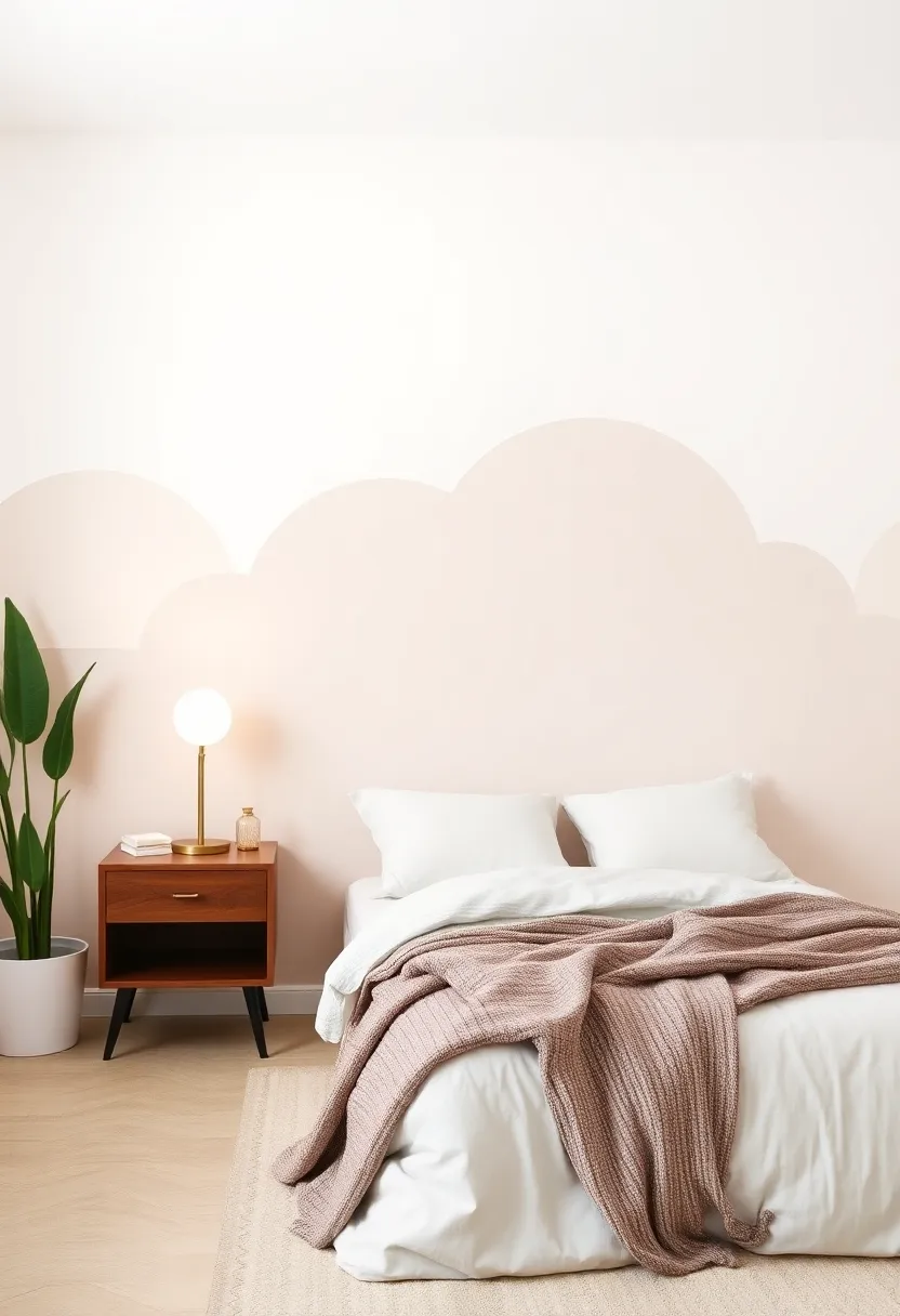 Wall Decals for Soft Impact: Use removable wall decals in light colors to add a touch of whimsy and creativity without commitment
