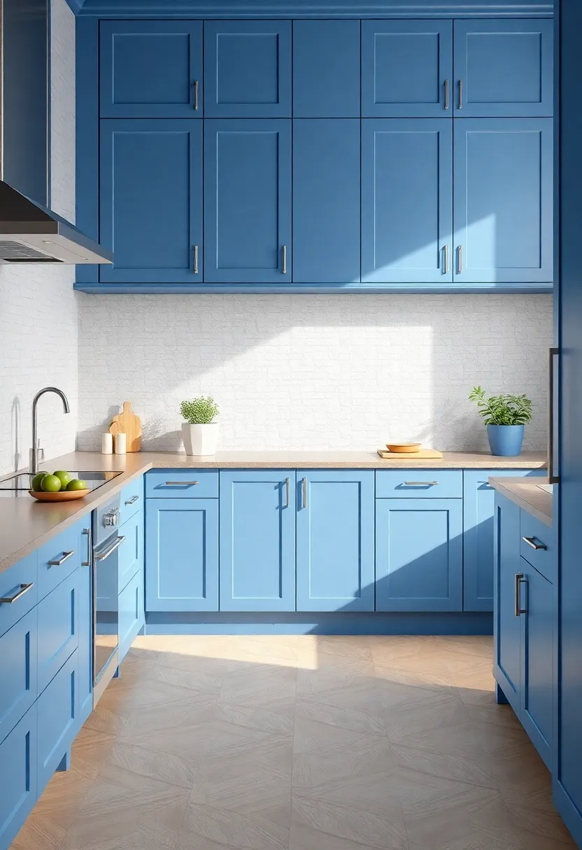 Cohesive Aesthetics: Flooring Options That Enhance Blue Cabinets