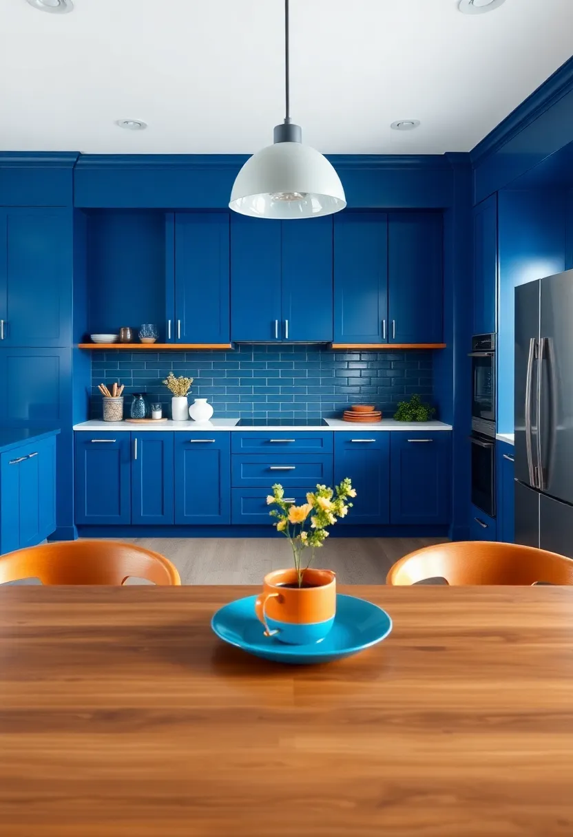 Colorful Accents: Accessories to Brighten Up Your Blue Kitchen
