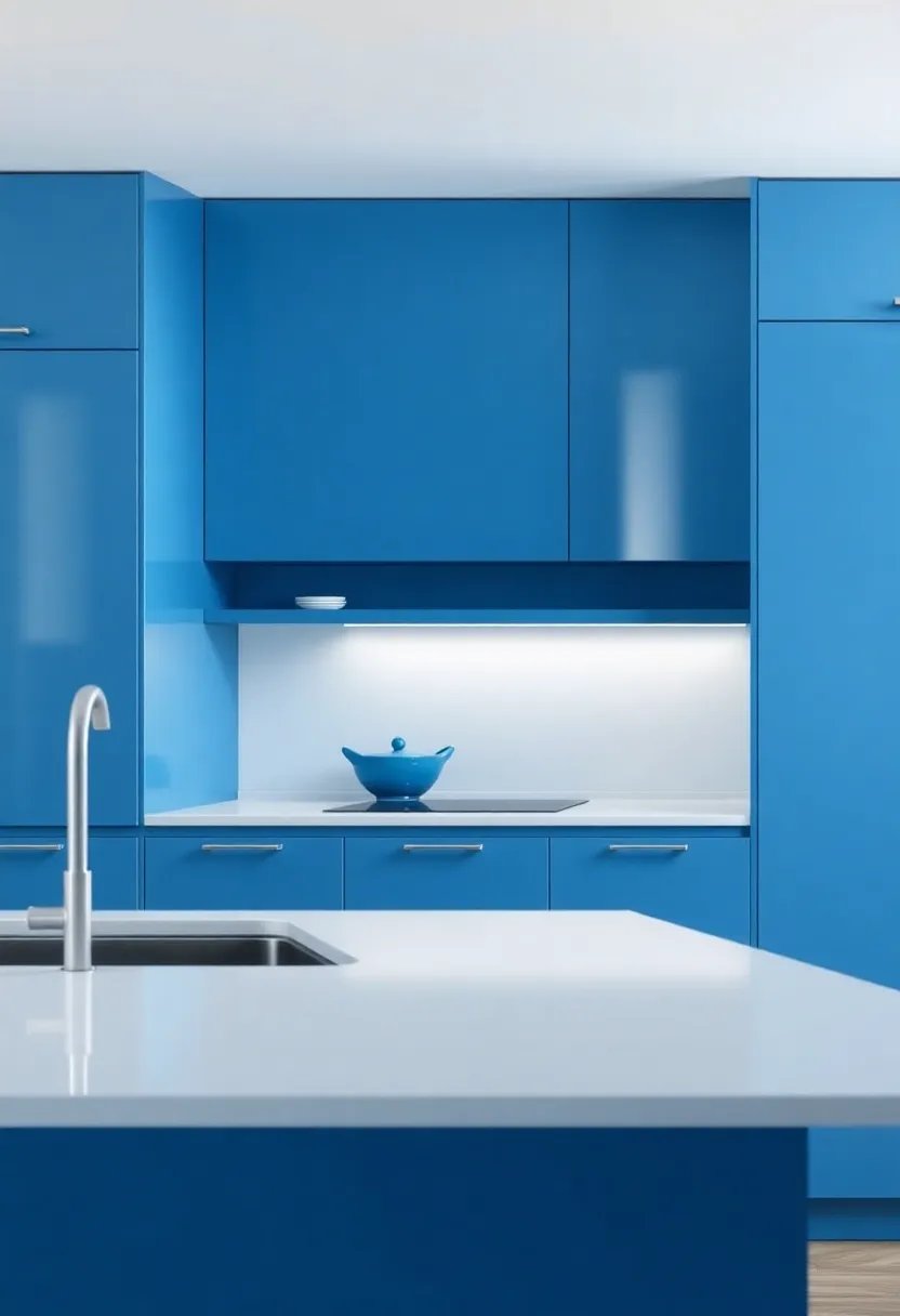 Modern minimalism: Embracing Sleek Lines with Blue