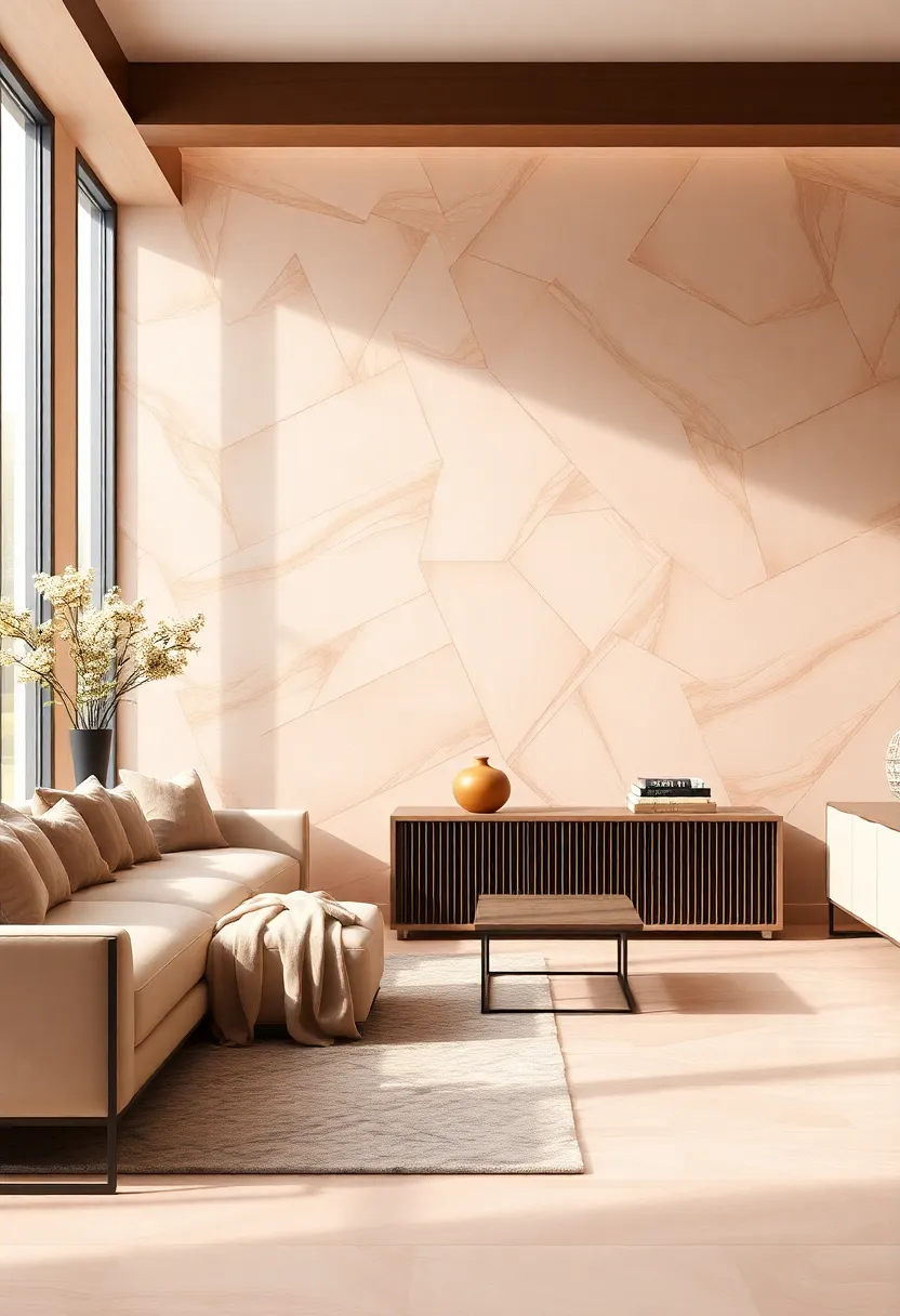 Soft Textures and Patterns: Elevating Elegance in Blush ⁤Pink and Tan