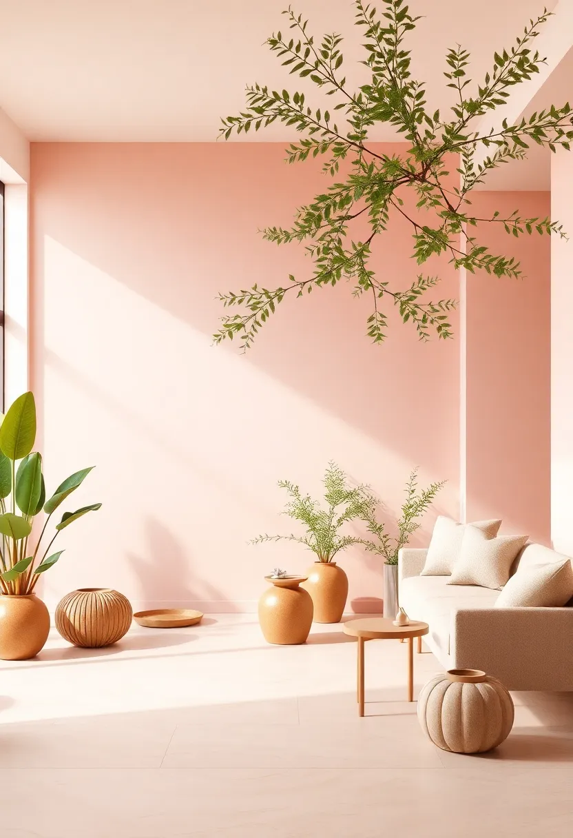 Integrating Nature: Bringing Organic‍ Elements into Blush pink and Tan Spaces