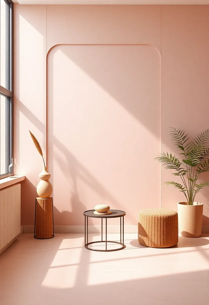 Making a Statement with⁤ Wall Treatments in Blush pink and Tan