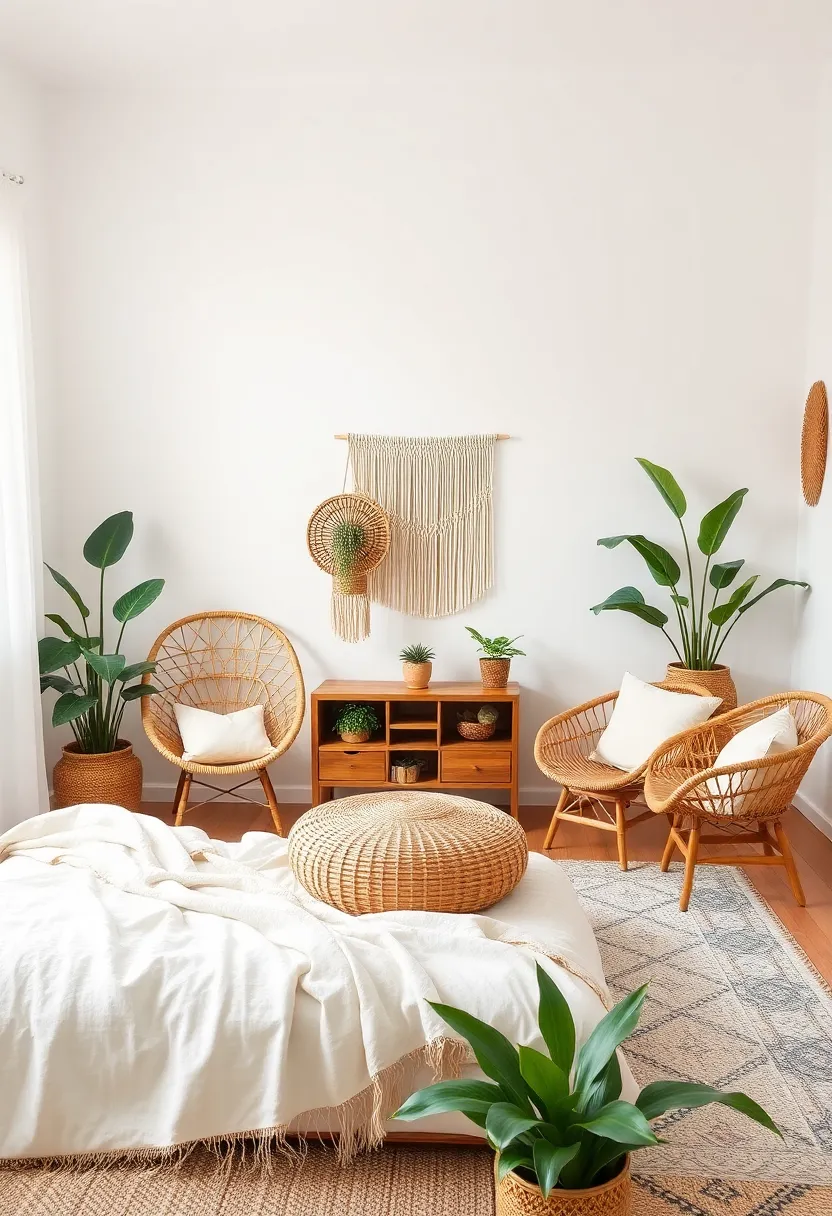 Embrace Natural Textures with Rattan Furniture ​That Elevate ⁤Your Boho Bedroom Vibe