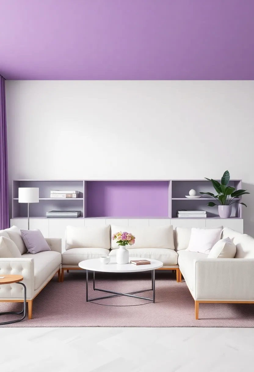 Timeless Furniture Choices‌ That‍ Embrace Soft⁤ White and Purple