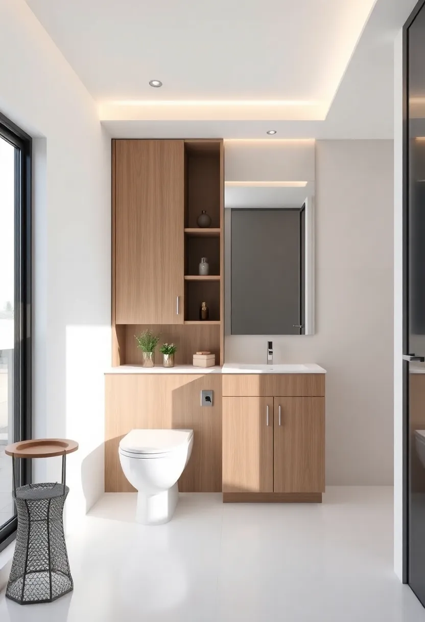 Maximizing Vertical​ Space with Tall Storage Solutions for Small Ensuites