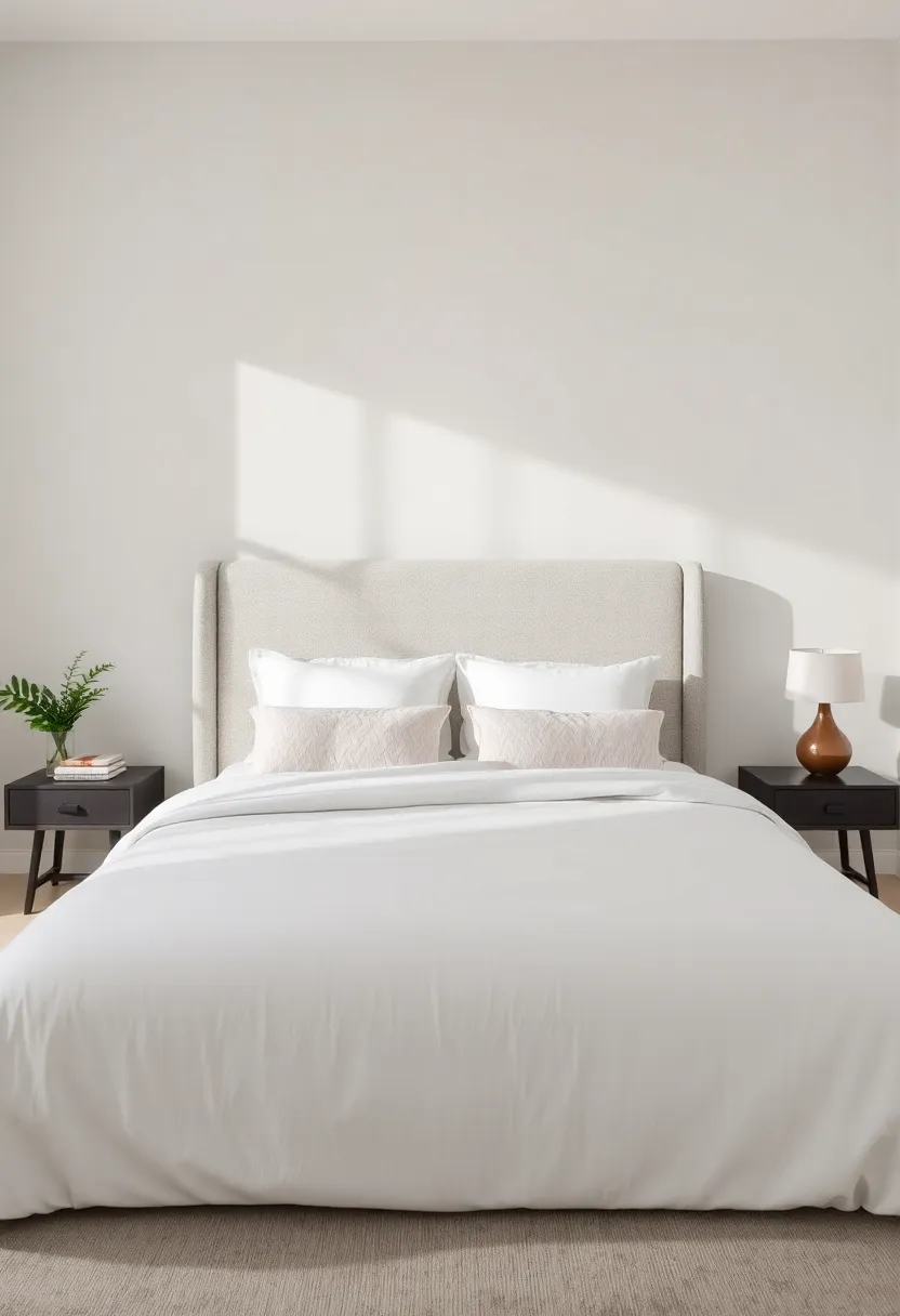 The Allure Of Minimalism In Sleek Bed Designs With Fabric Touches