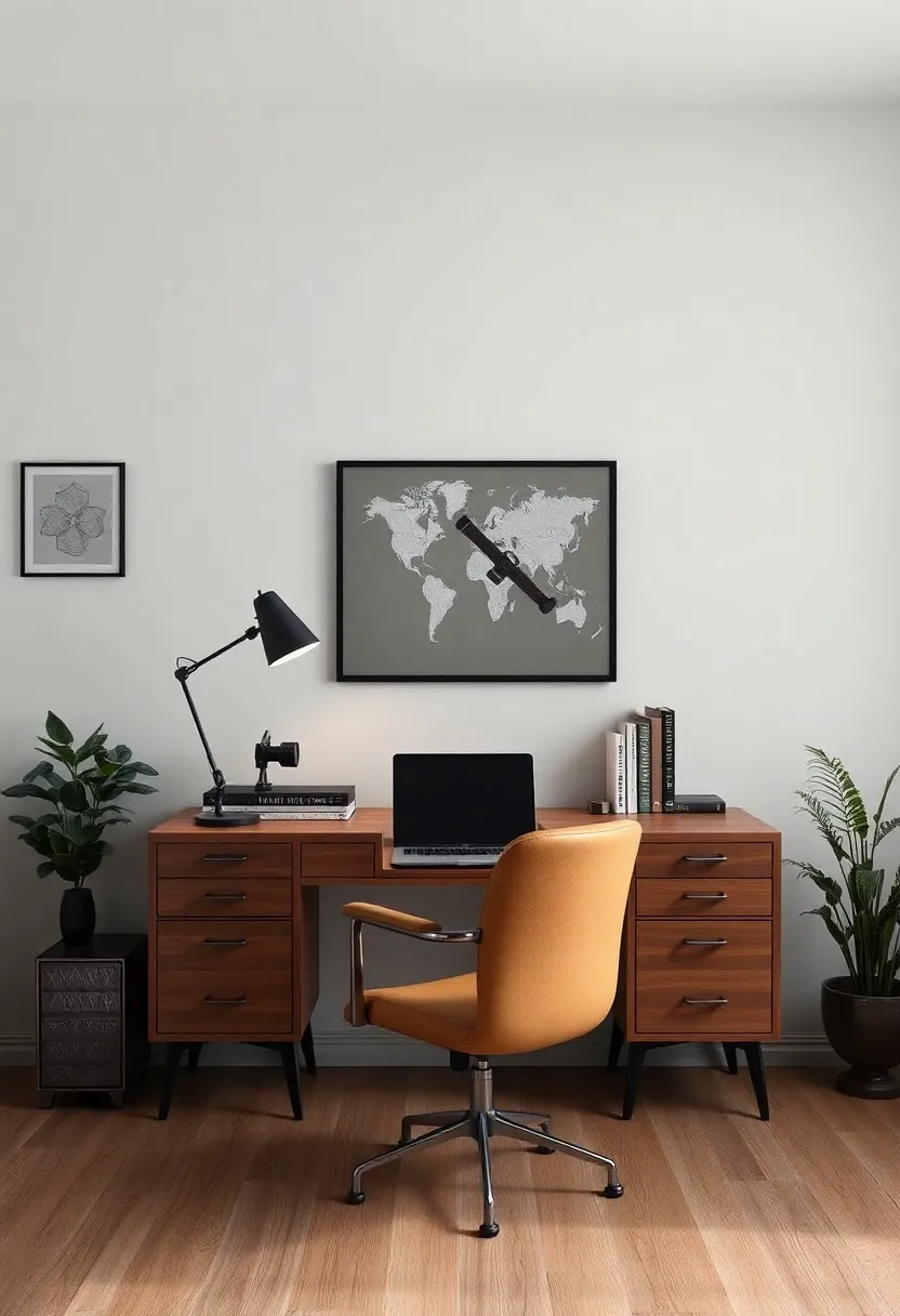 embracing Aesthetic Nostalgia Through Vintage Desks In Home Office Designs
