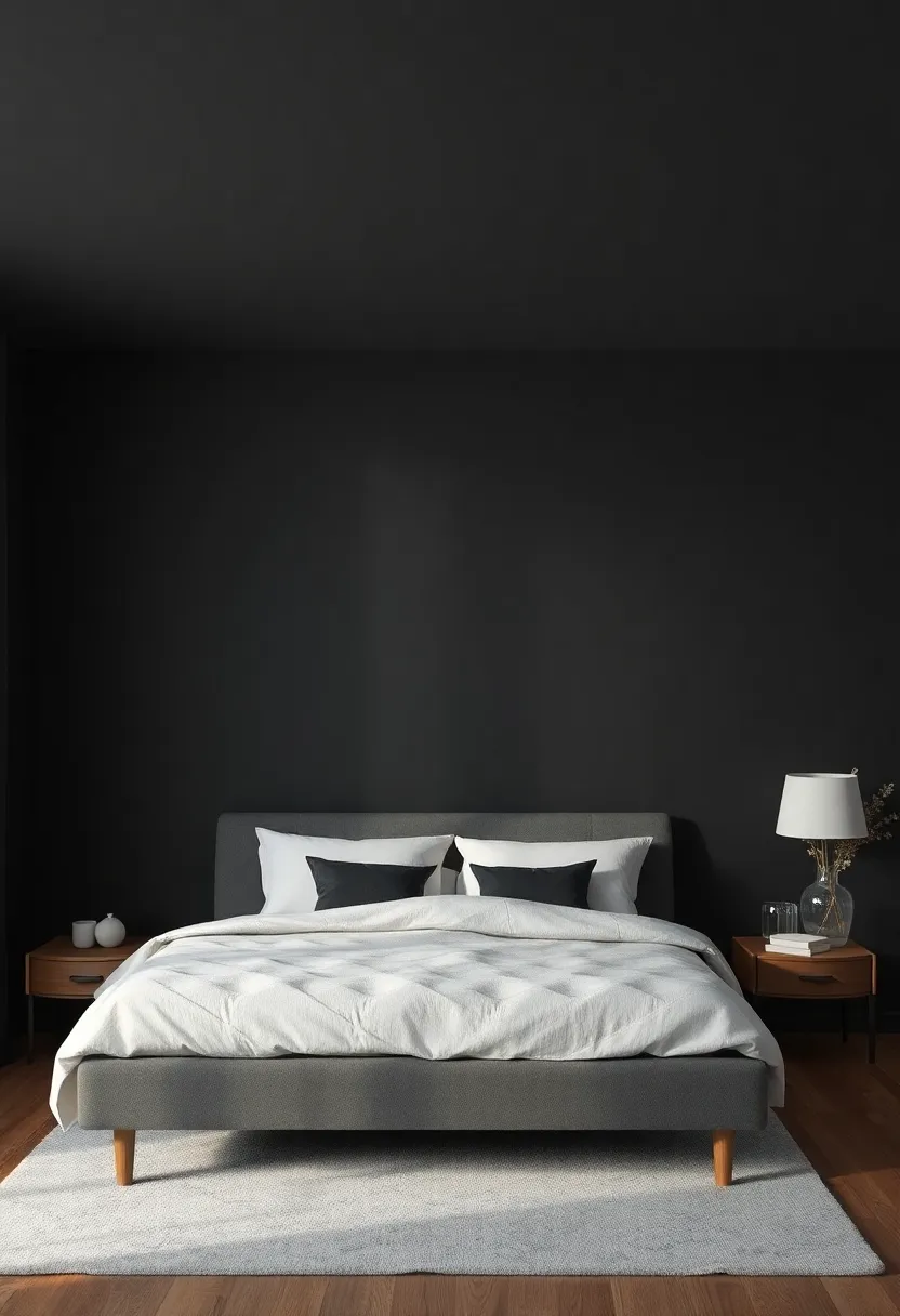 Creating Drama with Textured Wallpapers and Dark Hues