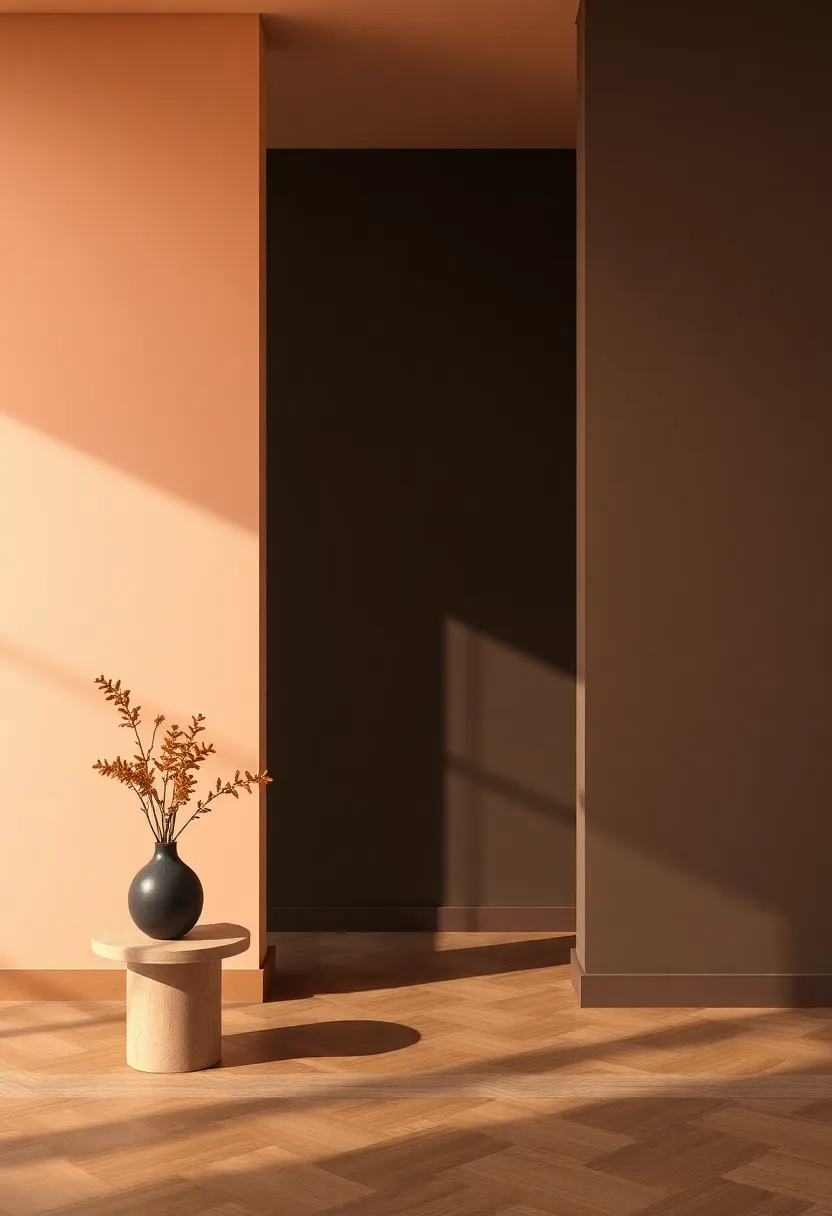 Mood and Atmosphere: ⁢The Emotional Impact of Deep Espresso and Light peach