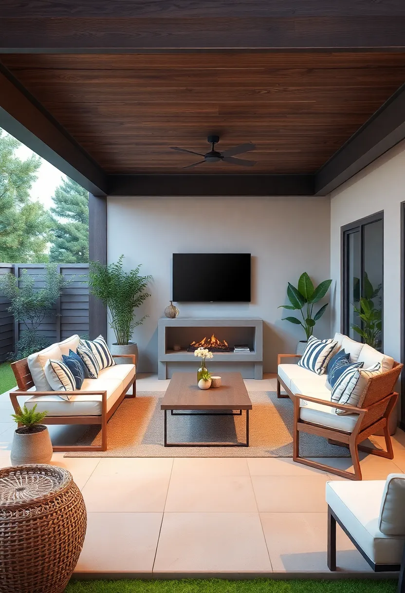 Crafting an Inviting Outdoor Living Room Filled with Comfort