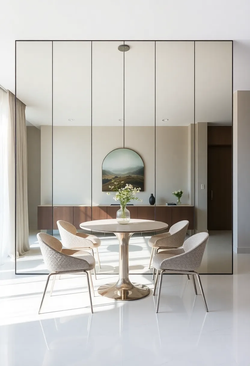 utilizing mirrored Surfaces to Enhance Light and Space Perception