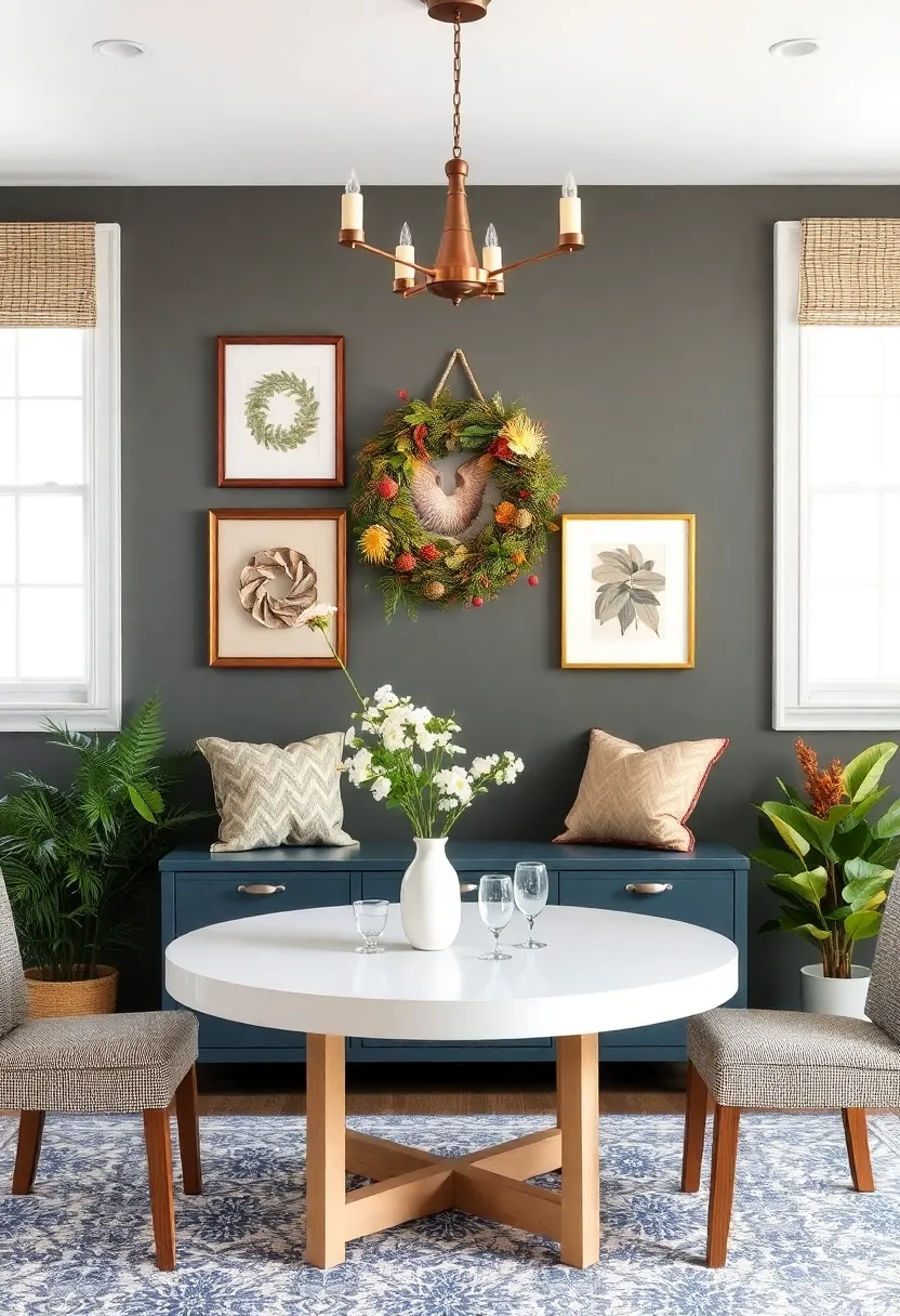 Create a Seasonal Display: Change wall decor with the ‍seasons by incorporating seasonal artwork, wreaths, or decorations that reflect the time⁣ of year