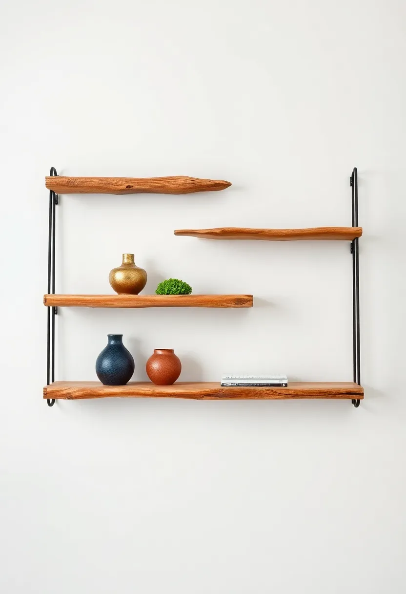 Outdoor ⁢Inspired Shelves: Bring nature indoors by using driftwood or⁤ branches ⁣to create floating ​shelves, enhancing‌ your living room ‍with an organic feel