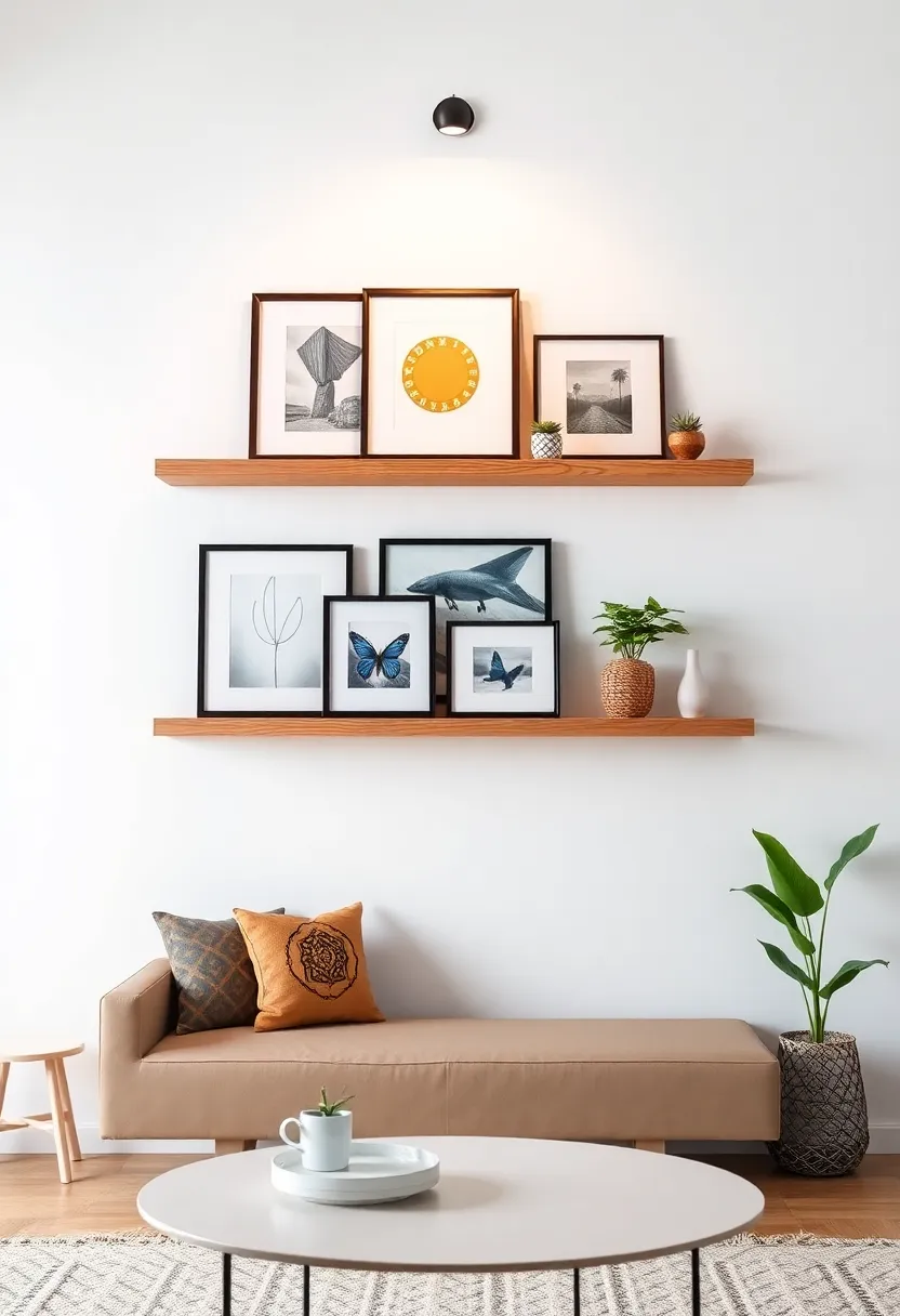 Art ⁤Display shelves: Install floating shelves specifically⁣ for showcasing art, allowing you to easily swap out pieces for a fresh and dynamic gallery wall