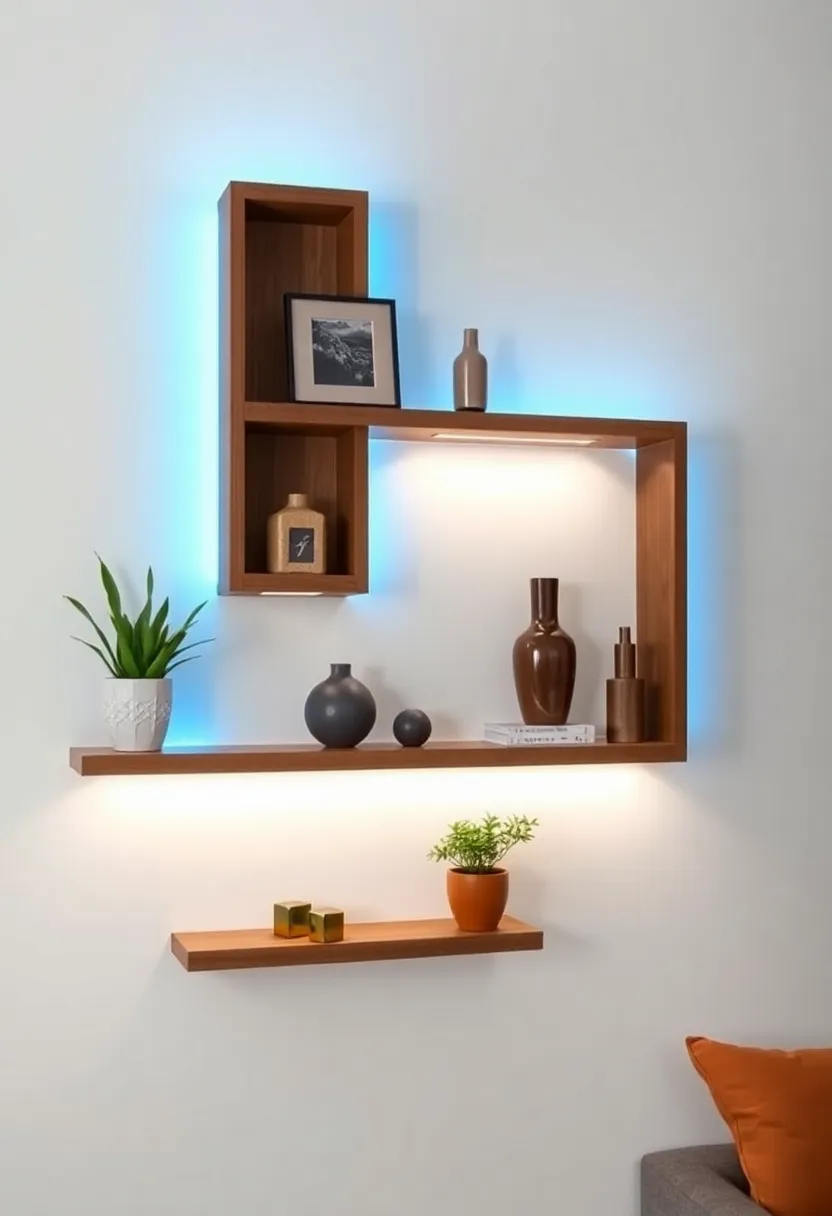 Hidden LED lights: Install floating shelves with hidden LED lights for an elevated ⁣ambiance, casting a warm glow⁢ on your favorite decorative pieces