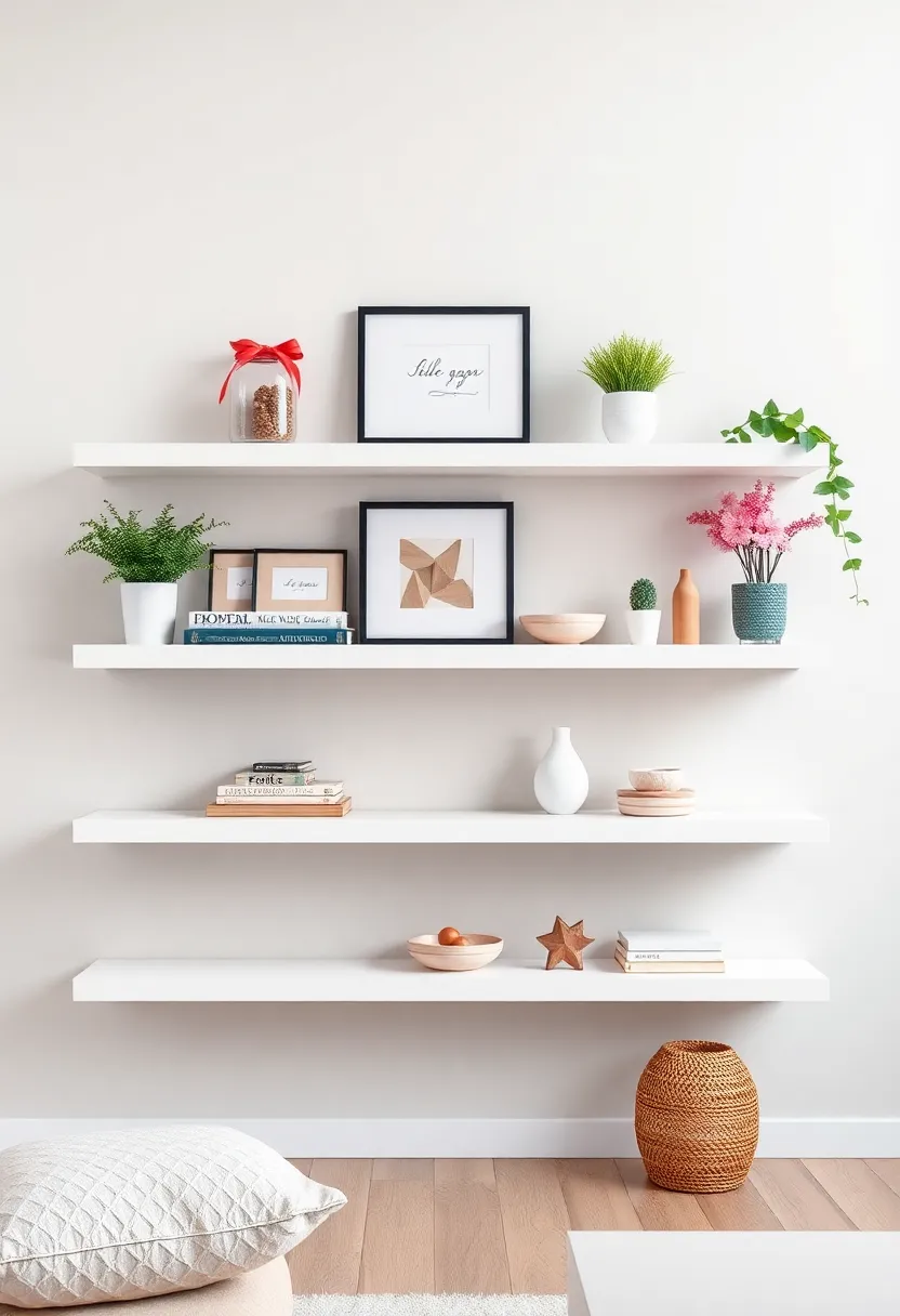 Seasonal Decor Shelves: Designate a space for seasonal floating shelves that allow you to easily‌ switch up your decor throughout the year, keeping your living room​ feeling‍ fresh and ⁤vibrant