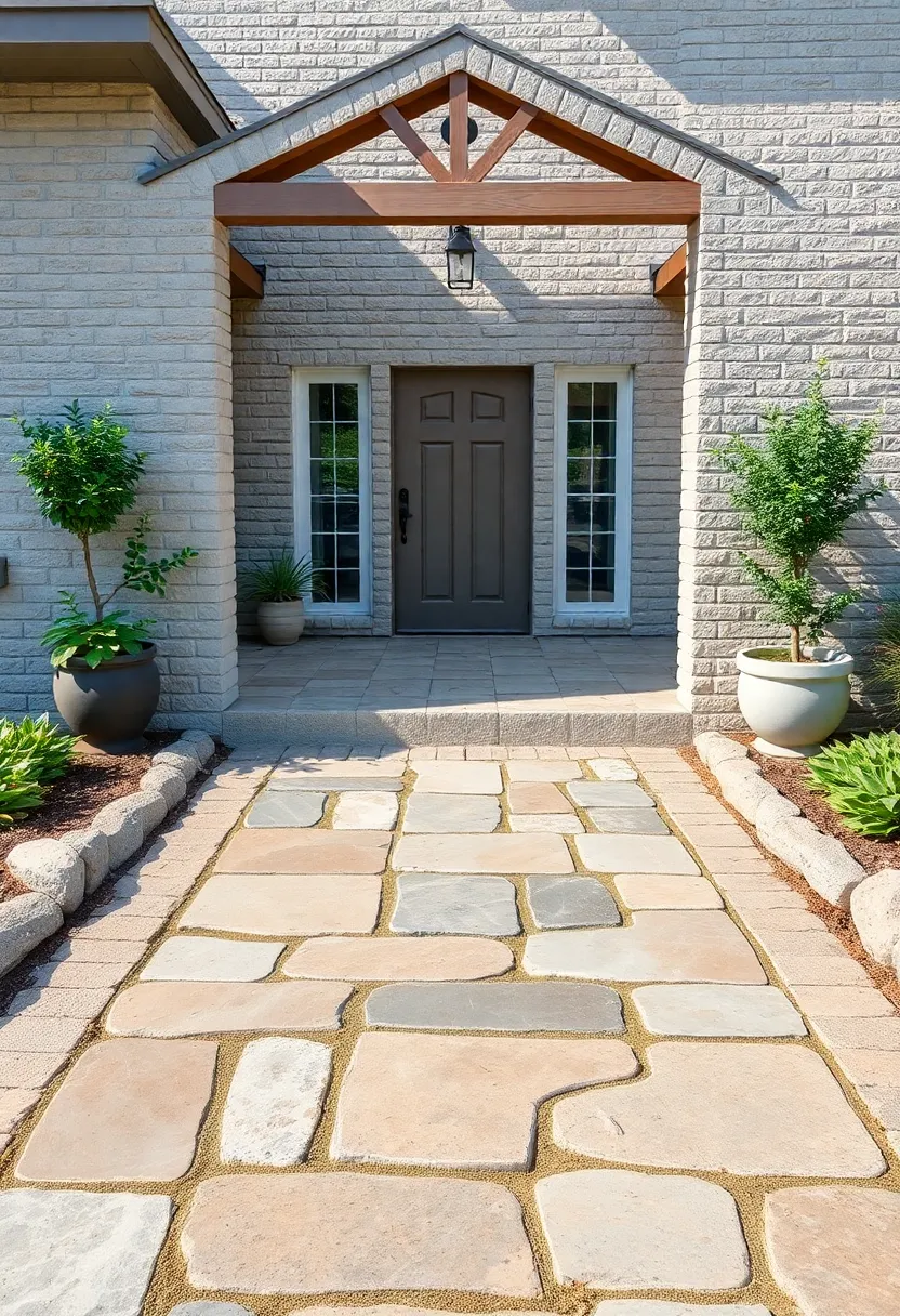 Crafting a Welcoming Entrance: First Impressions with a Stone Pathway