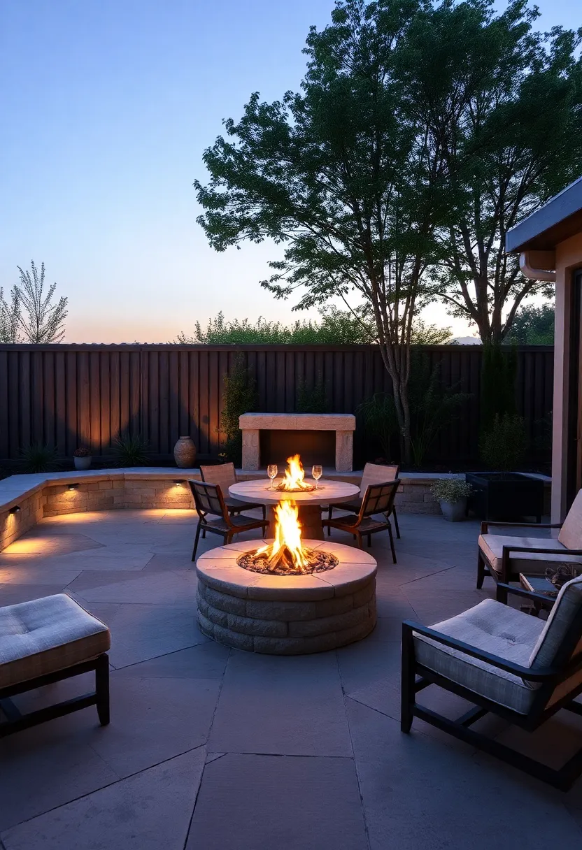 Enhancing Ambiance with Fire Features: Cozy Stone Patio Ideas