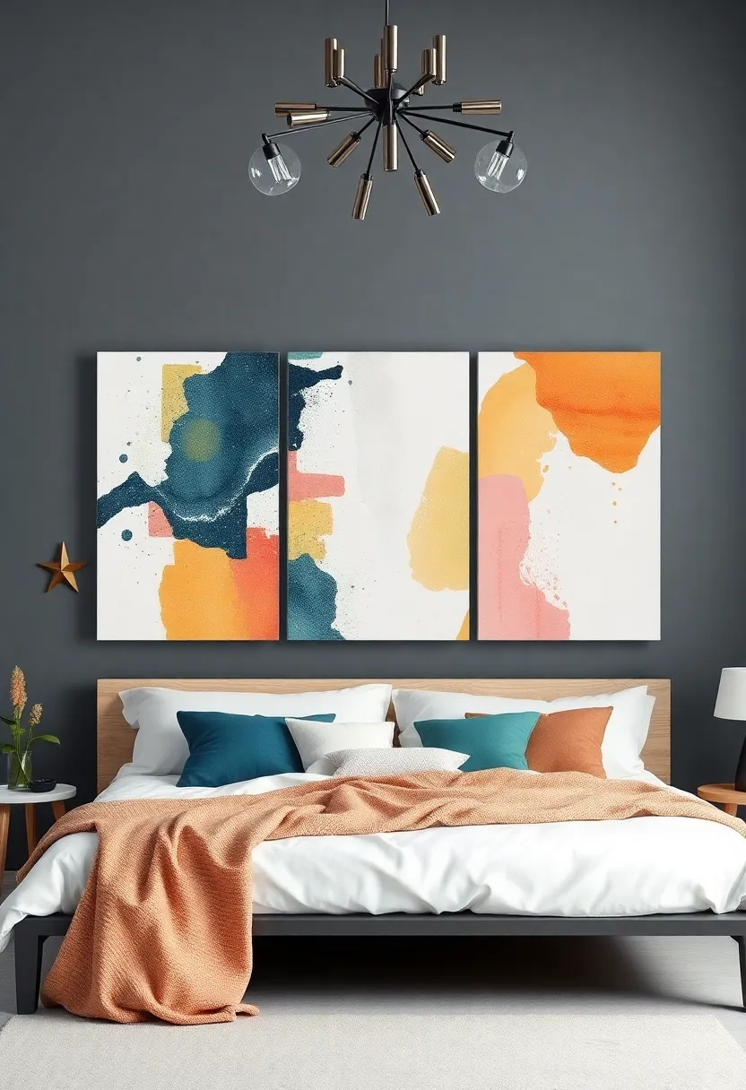 DIY Canvases: create your own canvases using abstract painting techniques or stenciling for truly personalized art pieces