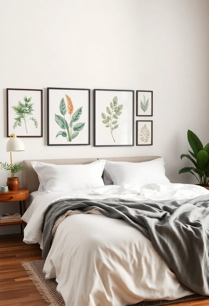 Botanical Prints: Incorporate framed botanical prints to introduce a natural, organic feel that soothes and inspires