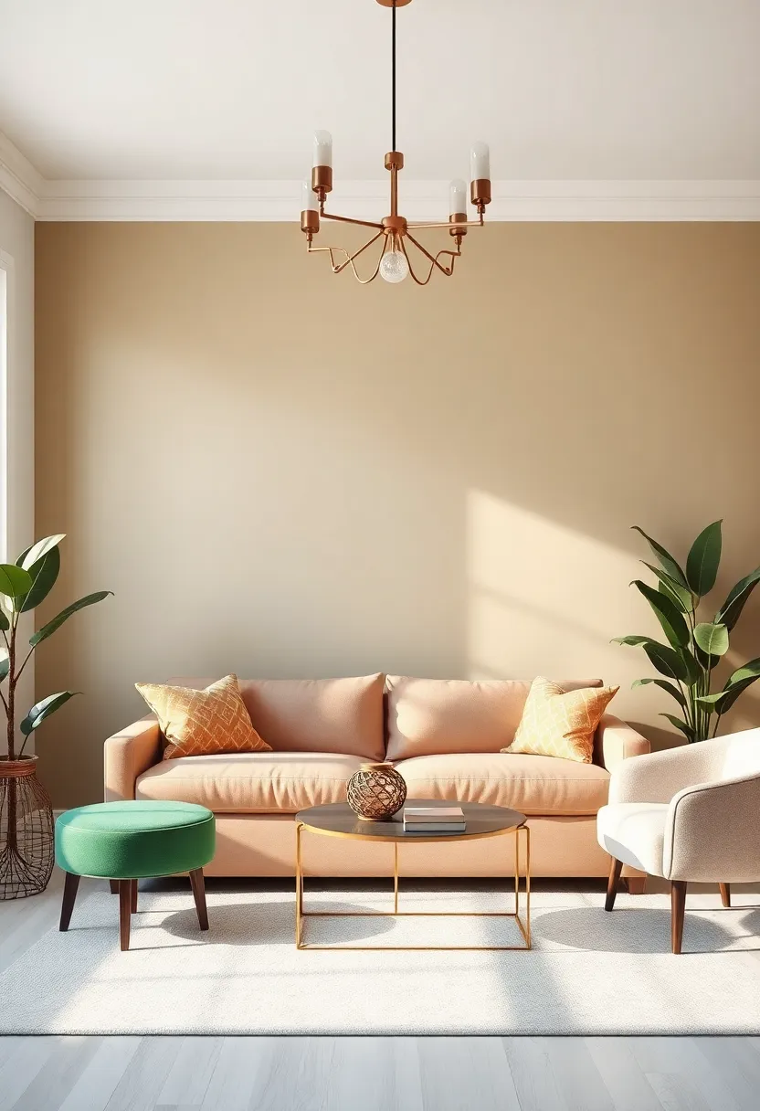 metallic Accents: Use metallic paints or wallpapers to reflect light and add glamour to your eclectic room