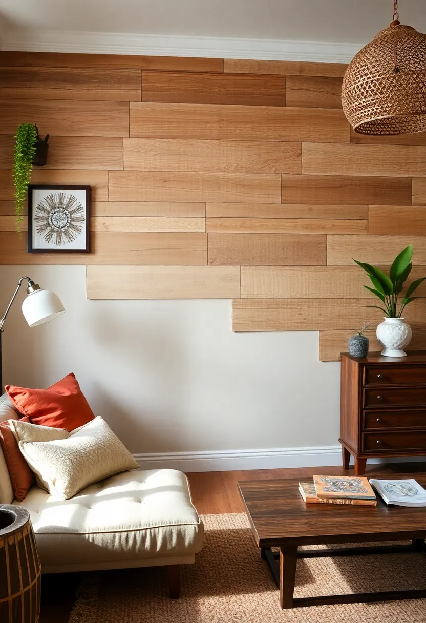 Repurposed Wood: Create warmth and character by using reclaimed wood for a rustic accent wall full of history