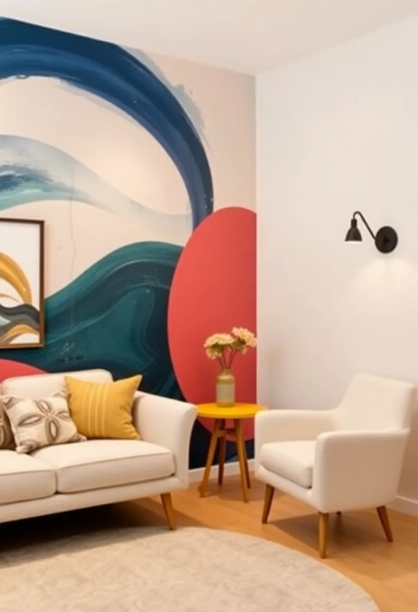 whimsical Lighting: Pair your accent wall with unique light fixtures that enhance its beauty and create a warm ambiance