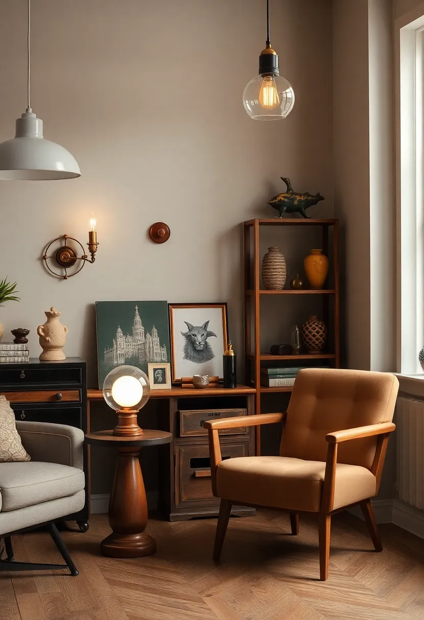 Layering Light: Combining Vintage Lamps with Contemporary Fixtures