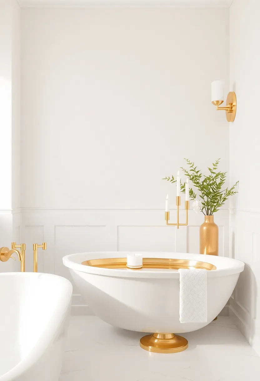 Decorative Gold Accessories: Simple additions like gold trays, vases, or candle holders can elevate your decor and add a cohesive touch of elegance