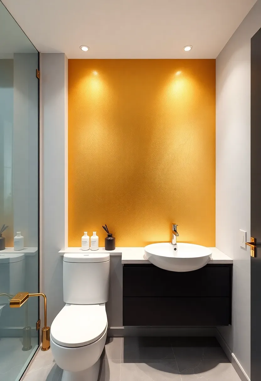 Gold Splashbacks: Add a stunning gold splashback to your sink area, creating a visual centerpiece that captures the essence of luxury