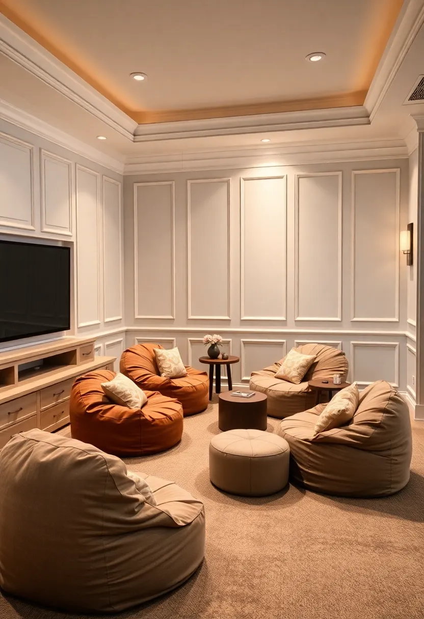 Vintage-Chic Bean Bags: Combine nostalgia‌ and comfort⁢ with vintage-style bean bags that add a‌ laid-back yet elegant twist to your theater room