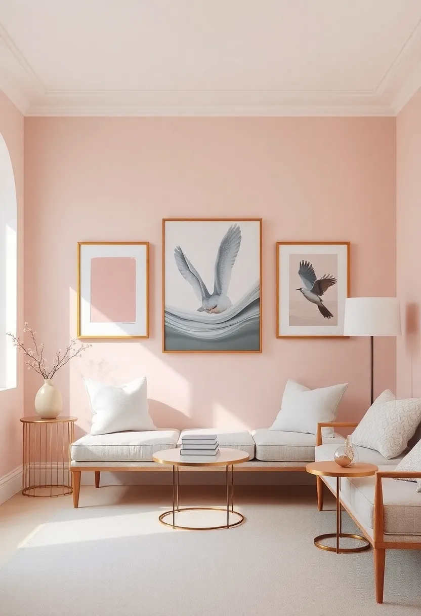 Gallery‍ Walls: Showcasing Art in a Soft Color⁢ Palette